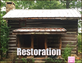 Historic Log Cabin Restoration  Mears, Virginia